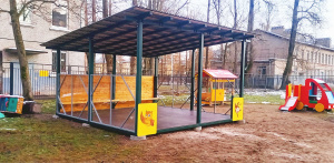 Теневые навесы для детского садика №33. Колпино
