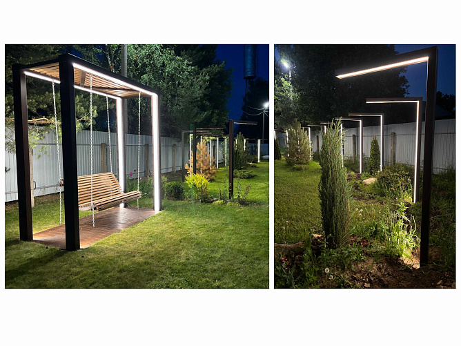 Световая зона в парке