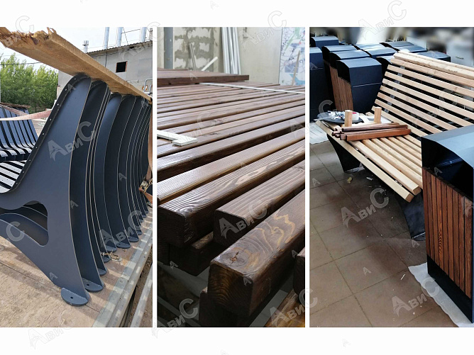 Скамейки и урны Звенигород